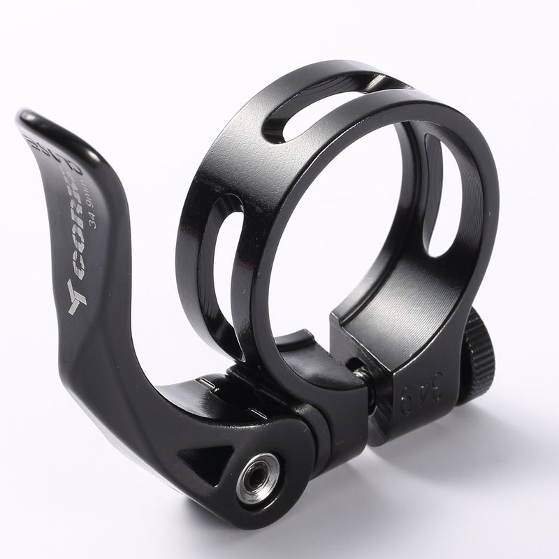 Corki Cycles 31.8MM Quick Release Bicycle Seatpost Clamp, Sandblasting Anodised Aluminum Alloy Black KC89 - Image 2